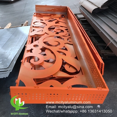 Metalen aluminium perforatie bekleding panel met kunst patronen perforatie gebruikt voor gebouw gevel