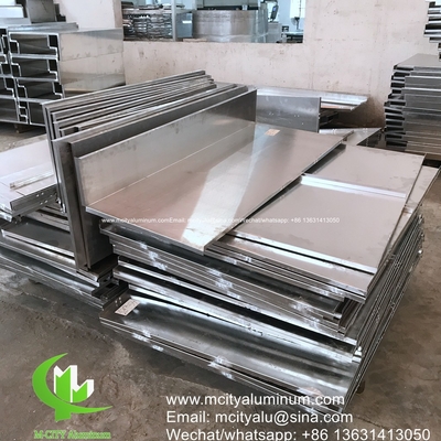 enkelpaneel aluminium massief paneel Aluminium gevelpaneel wandpaneel bekleding paneel met beugel