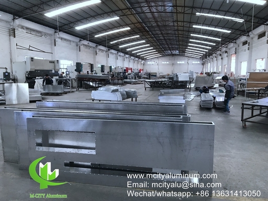 aluminium massief paneel Aluminium gevelwandpaneel bekledingspaneel met beugrand