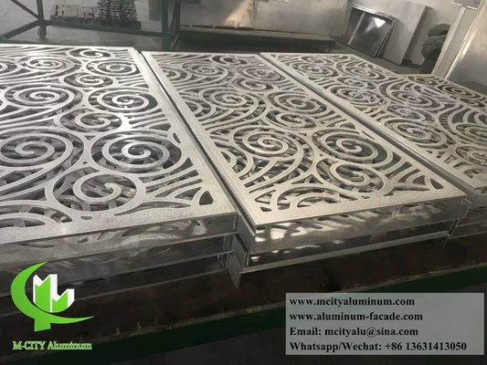 Laser gesneden metaalplaat Aluminium scherm voor het scheiden van de scheiding decoratie