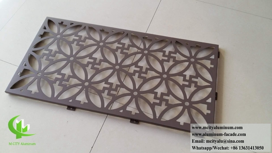 Lasergesneden metaalplaat Decoratief geperforeerd metaalscherm Aluminiumlegering