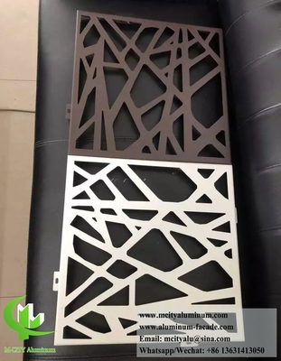 Lasergesneden metaalplaat Decoratief geperforeerd metaalscherm Aluminiumlegering
