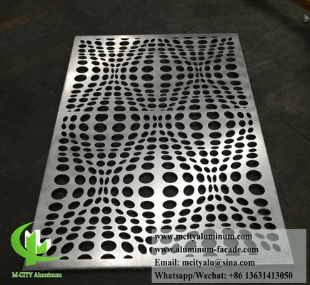 Metalen kolom bekleding met laser gesneden patroon CNC-metaalplaat