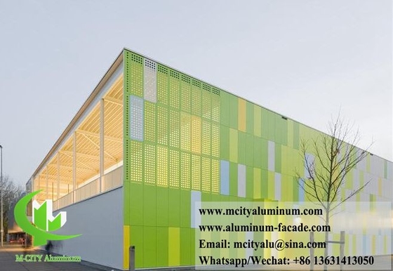Metalen geperforeerd scherm Aluminiumplaat Gevelbekleding Panel
