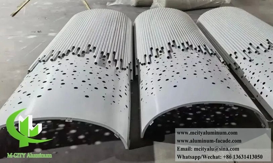 Metalen kolom bekleding met laser gesneden patroon CNC-metaalplaat