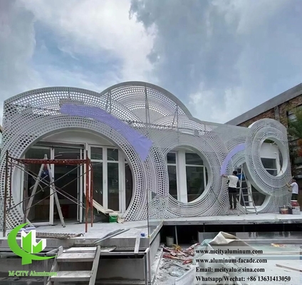 CNC-snijwerk met metaalscherm Aluminiumplaat PVDF-coating