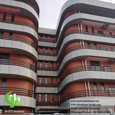 Externe bekleding Solid aluminium paneel PVDF coating Duurzaam weerbestendig
