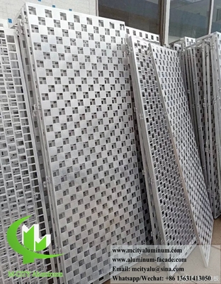 3 mm aluminium solide panelen met perforatiepatroon voor wanddecoratie