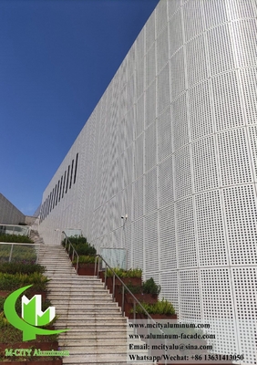 Architectonische metalen bekledingsplaten Aluminium scherm winkelcentrum gevelsysteem