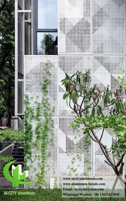 3 mm aluminium solide panelen met perforatiepatroon voor wanddecoratie