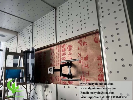 PVDF-coating van massief aluminium bekledingsplaten met perforatiepatronen