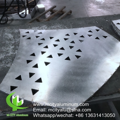metalen grote muur buigend Aluminium gevelpaneelplaat voor gebouw decoratie geperforeerd paneel