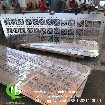 Muurbekleding gegraveerd aluminium decoratief gevelpaneel buitenste gebouw gordijnwand