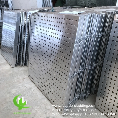 Metalen aluminium geperforeerd bekledingspaneel met ronde gaten patroon perforatie gebruikt voor gebouw gevel