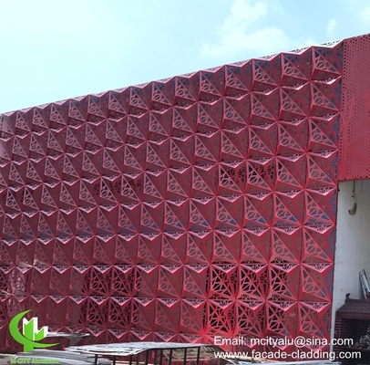 Architektonische aluminium geperforeerde bekleding met kunstpatronen