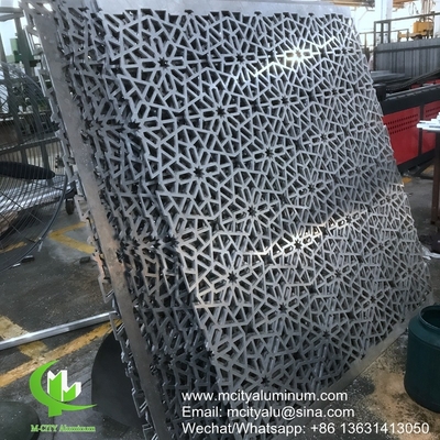 Gepatroneerde geperforeerde aluminiumpaneel voor gordijnwand, aluminium massief paneel voor gevelbekleding