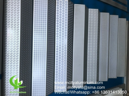 Metalen aluminium laser gesneden paneel met start patronen perforatie gebruikt voor het bouwen van gevel moslim stijl