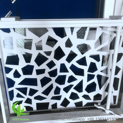 Metalen aluminium laser gesneden paneel met start patronen perforatie gebruikt voor het bouwen van gevel moslim stijl