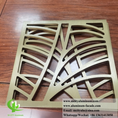 Laser gesneden metalen scherm geschilderd roest afwerking met patroon decoratie