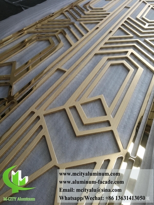 Privacy scherm Aluminium plaat Metalen scherm met laser gesneden patroon Voor buiten decoratie