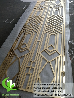 Laser gesneden metalen scherm geschilderd roest afwerking met patroon decoratie