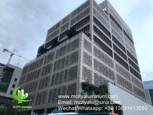 China 30033mm metaal aluminium paneel fluorocarbon aluminium massief paneel gordijnmuur voor gevel bekleding