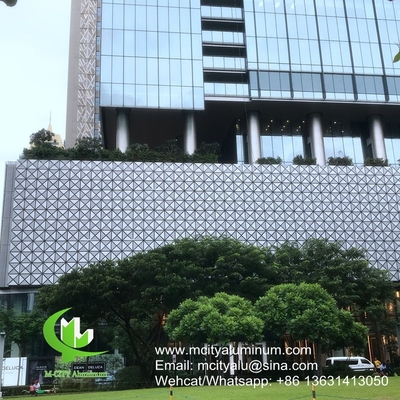 FOSHAN PVDF Metalen geperforeerd aluminium niet-standaard paneel gebruikt voor de buitenkant van gebouwen