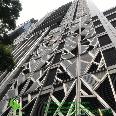 China PVDF Metalen geperforeerde standaardpaneel van aluminium gebruikt voor de buitenkant van gebouwen