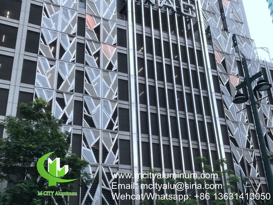 PVDF Metalen aluminium geperforeerd buigpaneel gebruikt voor de buitenkant van gebouwen