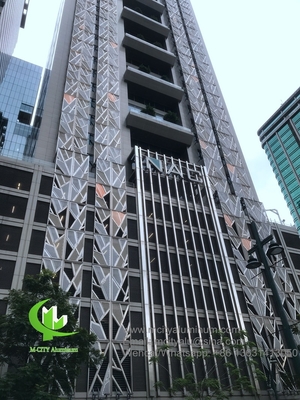 PVDF Metalen aluminium geperforeerd buigpaneel gebruikt voor de buitenkant van gebouwen