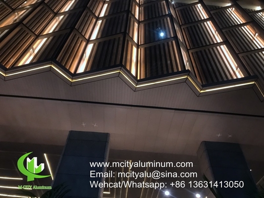 PVDF Metalen aluminium perforatiepaneel gebruikt voor de decoratie van gevels van gebouwen