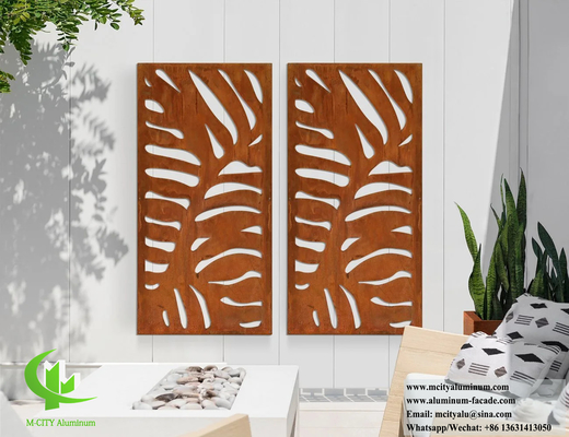 Laser snijden Aluminium wandpaneel Metalen scherm Privacy scherm Voor buiten binnen decoratie