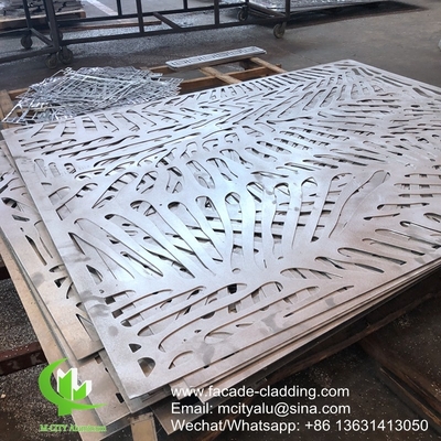 China Metalen aluminium lasergesneden panelen met een poedercoating voor de buitenbekleding van gevels
