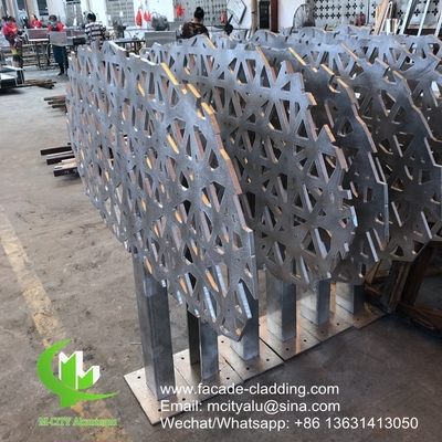 China Metalen aluminium lasergesneden panelen met een poedercoating voor de buitenbekleding van gevels