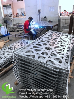 Aluminium plafond Poederbedekt Metalen aluminium holle panelen bekleding voor gevel buiten bekleding
