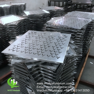 goudkleur Metalen aluminium geperforeerde gevelbekleding voor gevelbuitenbekleding