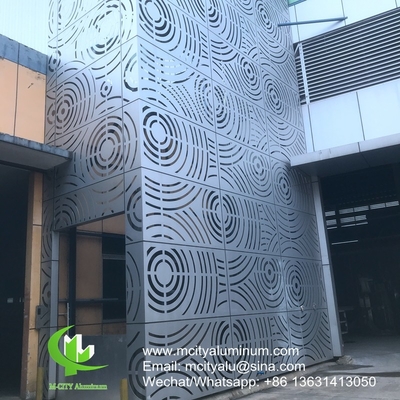 wandbekleding Poederbedekte metalen aluminium gevelbekleding