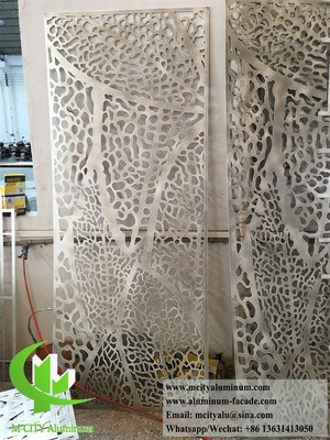 Metalen afscherming van 10 mm met raam Aluminium scherm met laser gesneden patroon