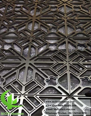 Laser gesneden aluminium scherm metalen scheidingswand voor interieur decoratie anti roest