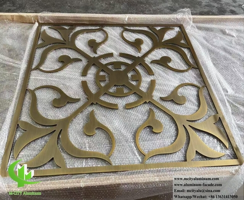 Architectonisch metalen scherm met laser gesneden patroon aluminium plaat 10 mm