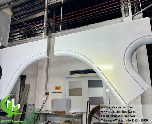 Hyperbolische aluminium bekledingspanelen Metalen panelen Dubbele gebogen vorm