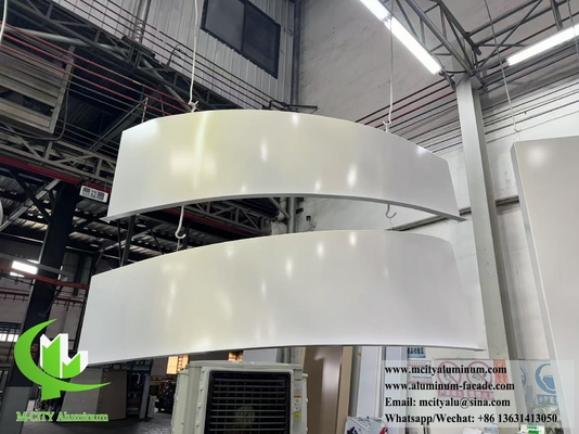 Hyperbolische metalen gevelpanelen Vaste aluminiumplaat voor buitengebruik