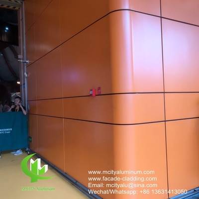 Metalen wandbekleding Solid aluminium paneel Metalen scherm voor de decoratie van gebouwde muur gevel