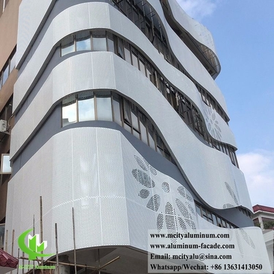 Solid aluminium bekleding metalen gevels Panelen Buitenwandpaneel