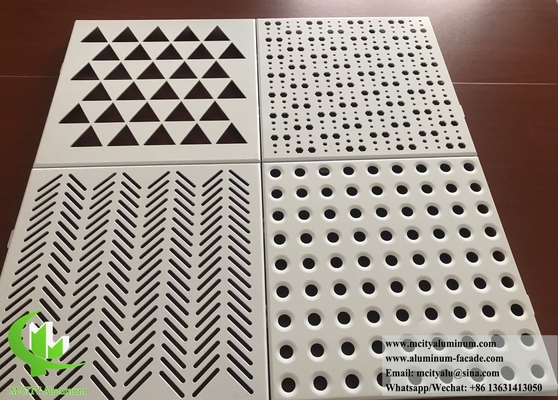 Aanpasbare aluminium gevelbekleding voor elk gebouw 3D-ontwerp perforatie CNC-gravure Meer