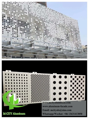 Gemakkelijk te installeren geperforeerde aluminium gevelpanelen voor architectonische bekleding