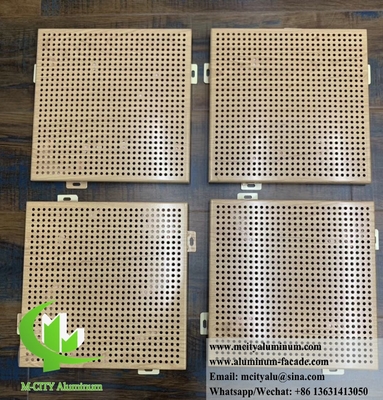 Eenvoudige installatie van geperforeerde aluminium gevel voor modern gebouw ontwerp met CNC gegraveerde panelen
