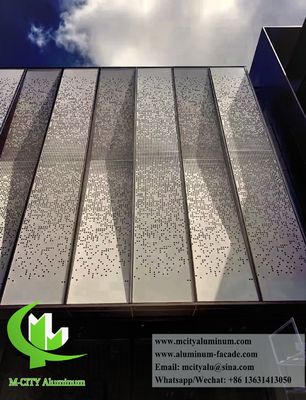 Perforerende metalen gevelbekleding Muurpanelen Aluminiumplaat PVDF-coating