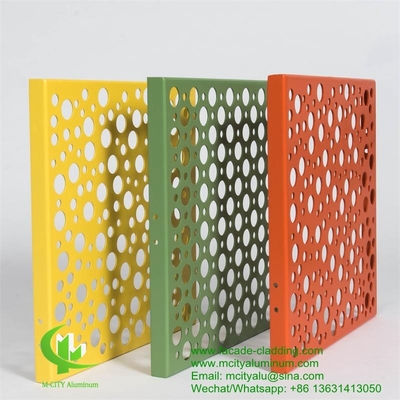 aluminiumpaneel fluorocarbonachtig geperforeerd aluminiumpaneel gordijnwand aluminiumpaneel voor gevelbekleding