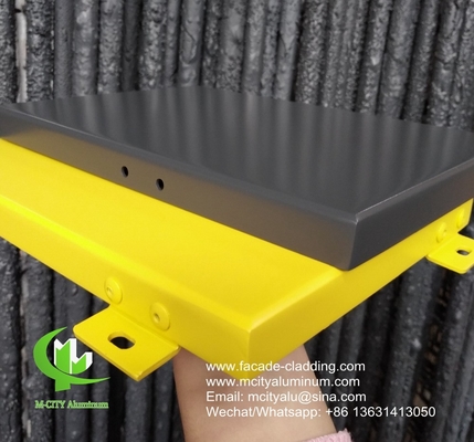 aluminiumpaneel fluoro-koolstof aluminium massief paneel gordijnwand voor gevelbekleding